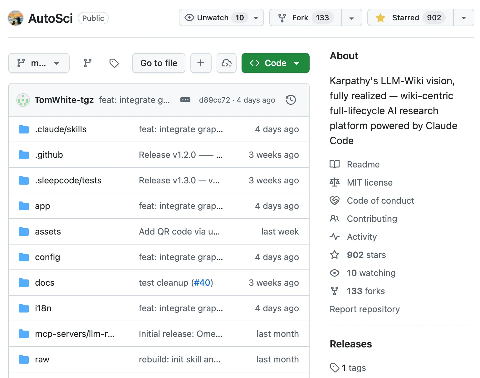 AutoSci GitHub 仓库主页