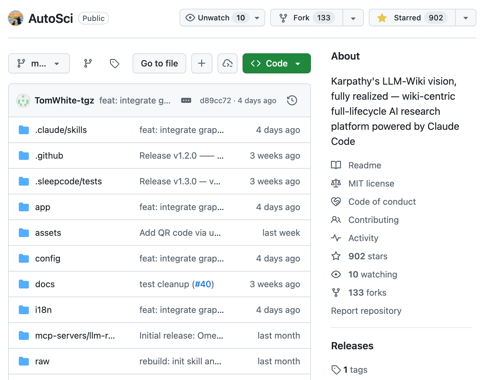 AutoSci GitHub 仓库主页